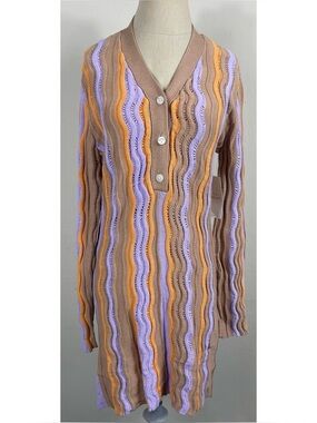 NWT The Wolf Gang Hera Knit Weave Mini Dress